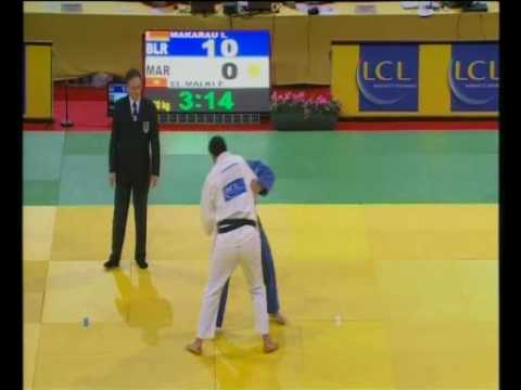 JUDO 2009 Tournois de Paris: Ihar Makarau (BLR) - Mehdi El Malki (MAR)