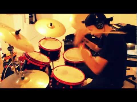 Combichrist - Never Surrender (drum cover) girl drummer