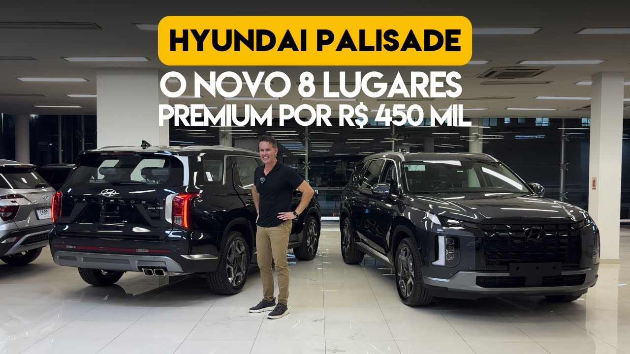 Hyundai Palisade: O novo 8 lugares premium por R$450 mil!