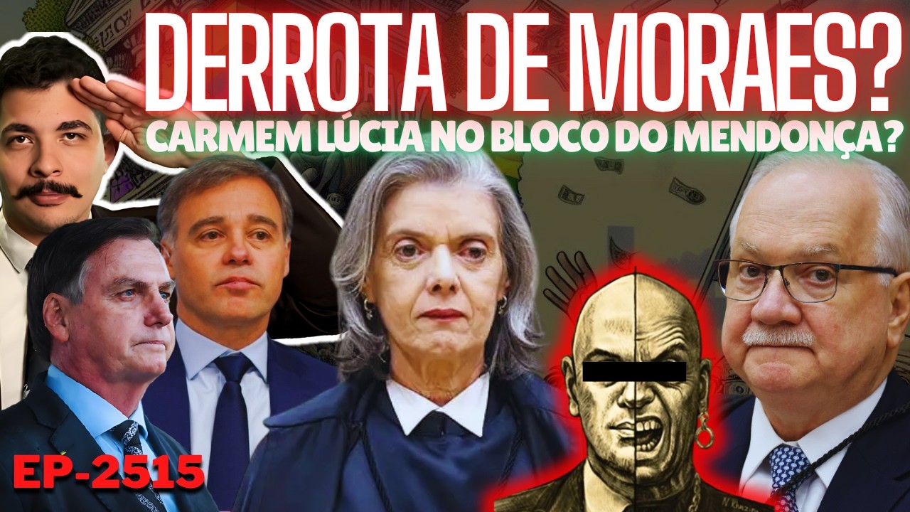 DERROTA De MORAES? Carmem Lúcia No BLOCO do Mendonça? + País se UNE e 6ª República Ruma Para o FIM.