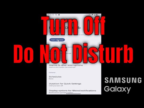 How to Turn Off Do Not Disturb on Samsung Galaxy [Guide]