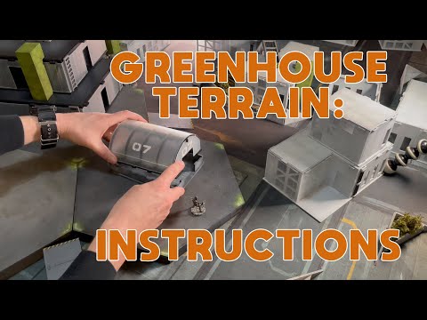 Scifi modern greenhouse terrain instructions