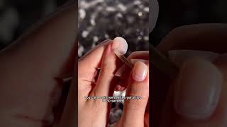 How to remove semi cured gel nail strips with remover, done in 30 second.