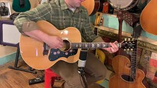 Video thumbnail for 1970s Alvarez (Japan-made) 5055 jumbo guitar by Jake Wildwood & Co
