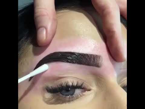 صبغة حواجب جربوها مره حلوه❤️💕💕