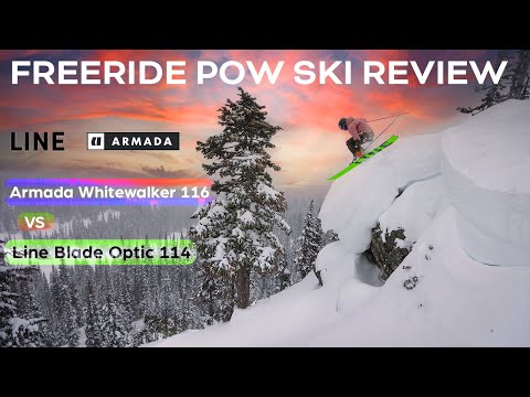 Armada Whitewalker 116 vs The Line Blade Optic 114 - Freeride ski review (4K)