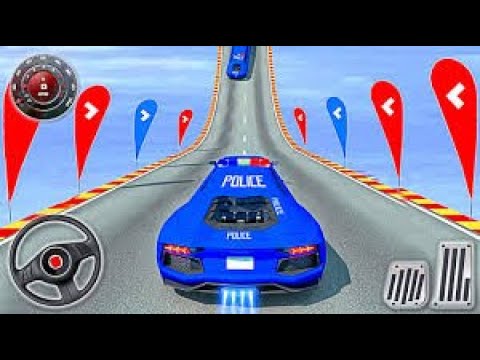 Ramp Police Car Stunts Racing - Impossible Mega Tracks 3D -  Android GamePlay