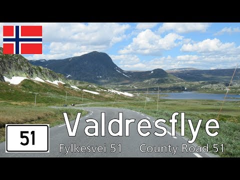 Norway: Fv. 51 across the Valdresflye mountains
