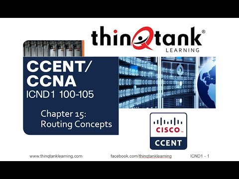 thinQtank Learning CCENT Training Camp Chapter 15 - ROUTING CONCEPTS