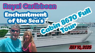 Royal Caribbean Enchantment of the Sea's Cabin 8670 Tour