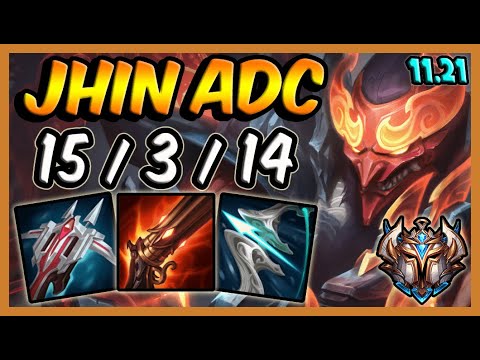 Jhin vs Draven ADC / EUW Challenger / Patch 11.21 [ 15 / 3 / 14  ] 🥇
