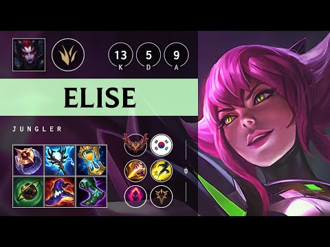 Elise Jungle vs Nidalee: Unstoppable - KR Grandmaster Patch 14.22