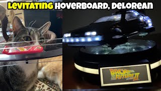 Cool Rare Levitating DeLorean & Hoverboard  Desk Toys 😎 Gadgetify
