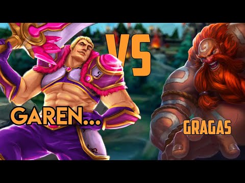 Trinity Gragas vs Garen || Split Pushing Fleet Footwork Trinity Force Gragas. WTF...?
