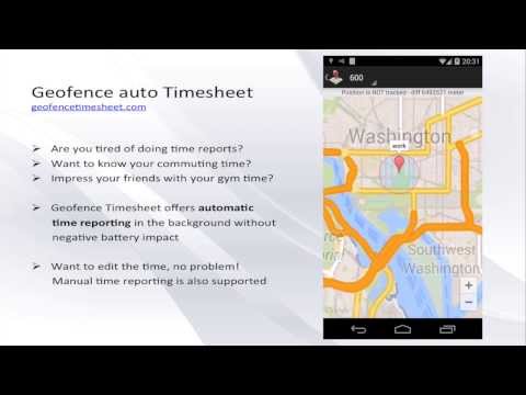 Timesheet auto Geofence Video