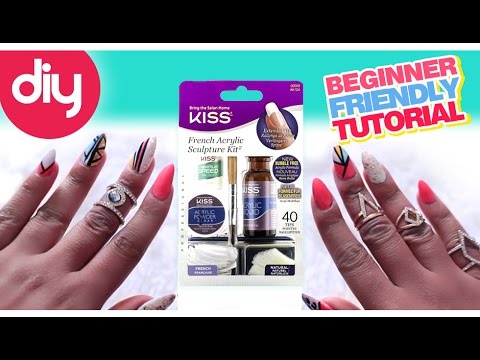 DIY Kiss Acrylic Nail Kit (Pointy Nails) Tutorial