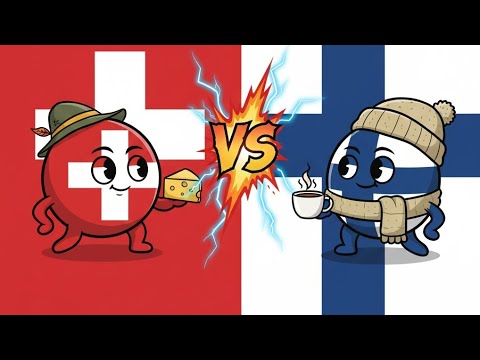 Switzerland 🇨🇭 vs Finland 🇫🇮 : Who is BETTER Country? ( facts comparison game )🤯