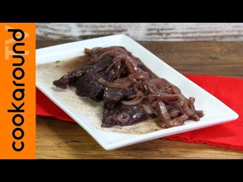 Fettine di vitello al vino rosso