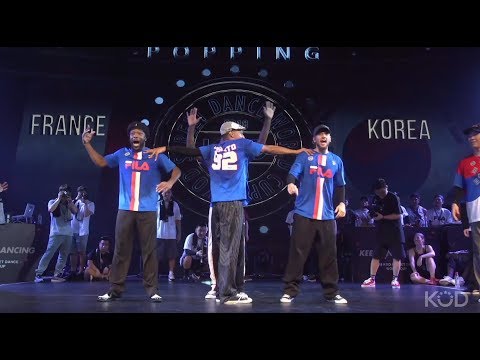 KOD World Cup 2018 - Korea vs France || Semi Final  Popping team battle