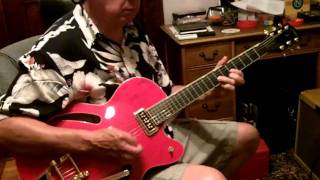 Video thumbnail for Gretsch Historic G3155 Kodak Zi8 recording beginner video by Raye Boals