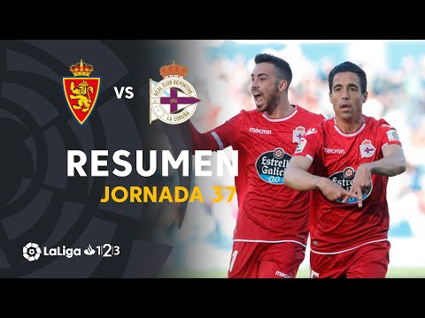 Highlights Real Zaragoza vs RC Deportivo (0-1)