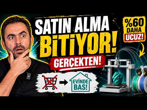 Artık Satın Almıyoruz… 3D Yazıcılar Her Şeyi Değiştiriyor!