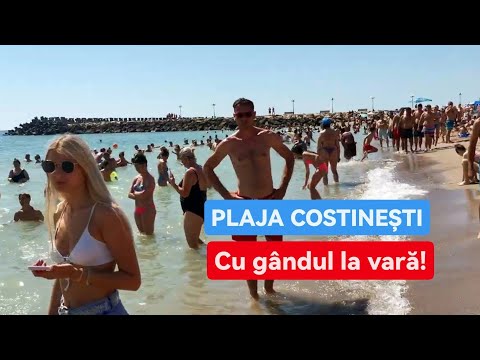 Plaja COSTINEȘTI - Cu gândul la vară ! Summer in Romania 4K UHD  Walk BEACH