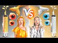 Gold Vs Silver Food Challenge Eat Only One Color Of Food For 24 Hours On 123 GO FOOD