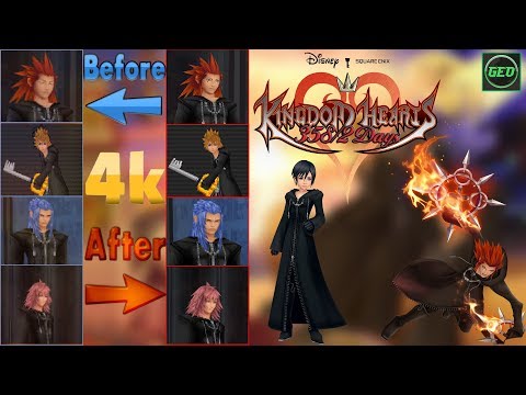 Kingdom Hearts 358/2 Days [4K] In-Depth Gameplay Comparison
