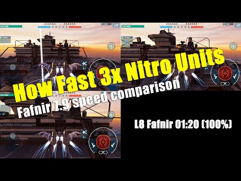 How fast is Fafnir with 3x Nitro Units? Speed Comparison Post 7.9 Update | War Robots Fafnir Nerf