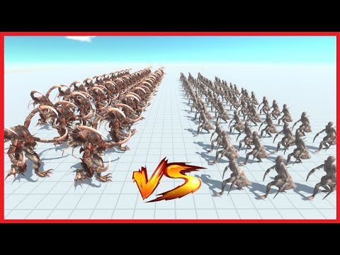 40x HACKCLAW VS 85x SABER GHOUL- ANIMAL REVOLT BATTLE SIMULATOR