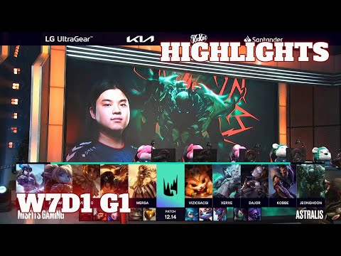 MSF vs AST - Highlights | Week 7 Day 1 S12 LEC Summer 2022 | Misfits vs Astralis W7D1