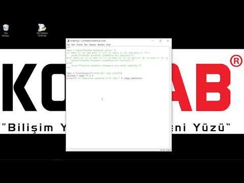 PYTHON PROJELER ve POPÜLER KÜTÜPHANELER 36- Genel Tekrar Uygulamaları