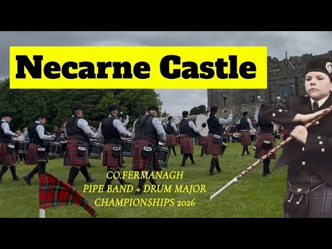Pipes and drums competition at Necarne Castle Fermanagh