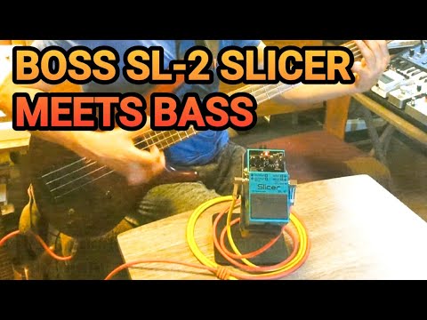 Boss SL-2 Slicer with Bass Guitar