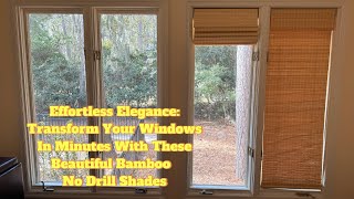 LazBlinds No Tools No Drill Cordless Bamboo Shades In Minutes