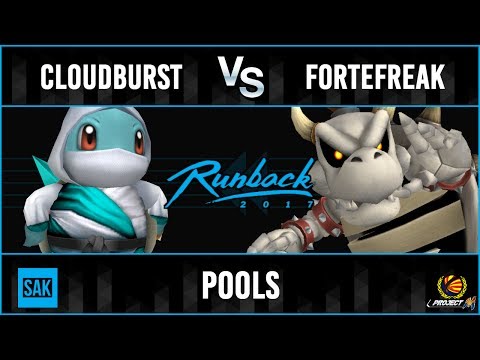 Runback 2017: ForteFreak (Charizard,Bowser) vs Cloudburst (Squirtle) Pools