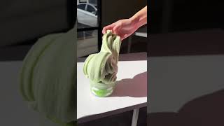 Drizzling cloud slime can be an arm workout! #slime #slimesatisfying #cloudslime #foryoupage #slimes