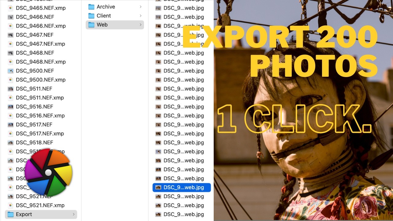 Darktable Batch Export: Rename, Resize, Watermark 200 Photos at Once