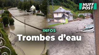 Pluies, crues... Lourdes inondée et route effondrée dans les Pyrénées-Atlantiques