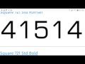 Numbers 1 To 100000 Fonts
