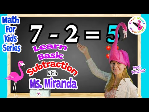Learn Basic Subtraction (Kindergarten) with Ms. Miranda - Math for Kids - FWF