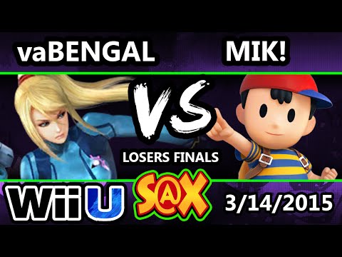 S@X Monthly - vaBengal (ZSS) Vs. Mik! (Ness) SSB4 Losers Finals - Smash 4 - Smash Wii U