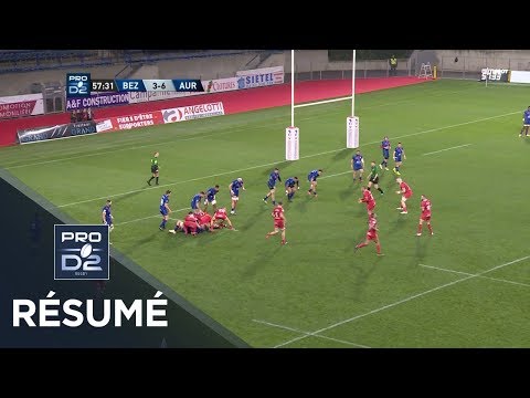 PRO D2 - Résumé : Béziers-Aurillac: 16-12 - J20 - Saison 2019/2020