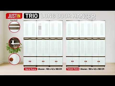 CARA PASANG JUSTIN TRIO LONG DOOR HANGER #plasticfurniture #storagesolutions #clotheshanger