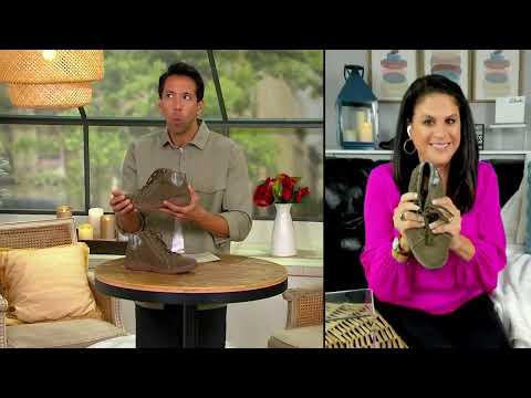 Clarks Collection Leather Lace-Up Ankle Boots - Caroline Park on QVC