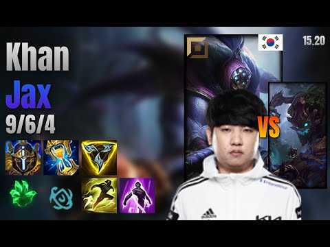 Khan Top Jax vs Maokai lol KR solo rank Full Game 15.20 | 칸 잭스 vs 마오카이