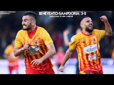 BENEVENTO-SAMPDORIA 3-2 - Radiocronaca di Luigi Carbone (6/1/2018) da Rai Radio 1