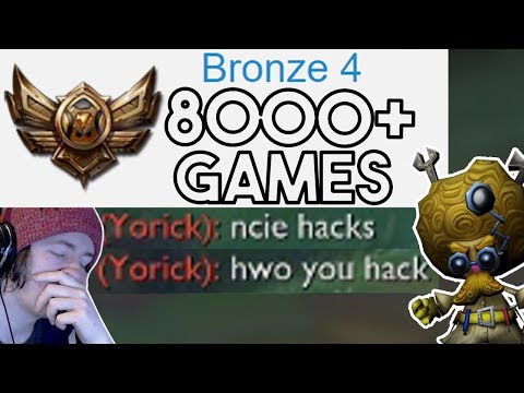 8000+ GAMES HEIMERDINGER ONE TRICK IN BRONZE?? - LIFE IN BRONZE 3 (Bronze spectates feat. Rezone)