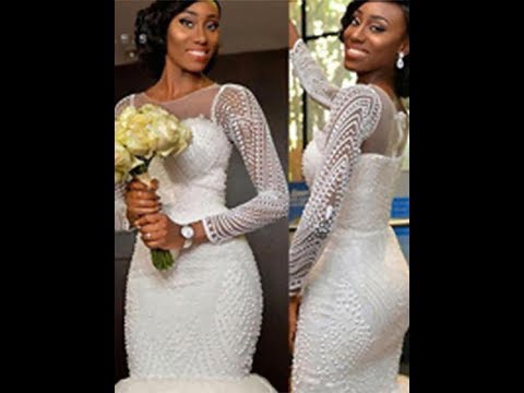 Trumpet/Mermaid Long Sleeves Scoop Beading Tulle...